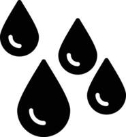 Drops Glyph Icon Design vector