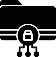 Encryption Glyph Icon Design vector