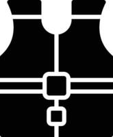 High visibility vest Glyph Icon Design vector