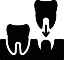 Implants Glyph Icon Design vector