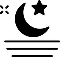Moon Glyph Icon Design vector