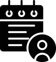 Notes Glyph Icon Design vector
