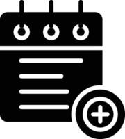 Note Book Glyph Icon Design vector