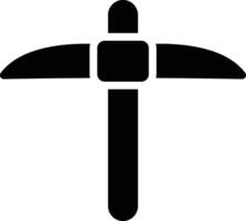 Pickaxe Glyph Icon Design vector
