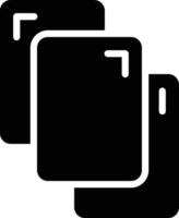 Red Card Glyph Icon Design vector