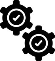 Settings Glyph Icon Design vector