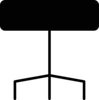 Stool Glyph Icon Design vector