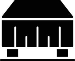 Table Cloth Glyph Icon Design vector