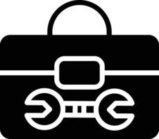 Toolbox Glyph Icon Design vector