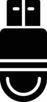 Usb Glyph Icon Design vector