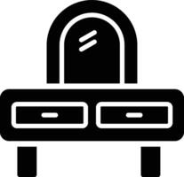 Vanity Set Glyph Icon Design vector