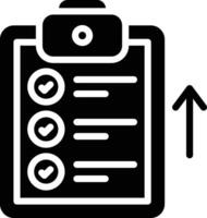 Upload Glyph Icon Design vector