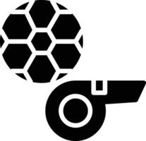 Whistle Glyph Icon Design vector