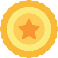 A yellow star on a white background vector