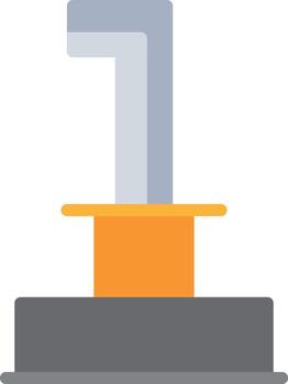 A button with a number one on it vector