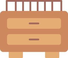 Changing Table Icon Design vector