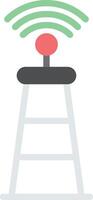 A ladder with a wifi signal on it vector