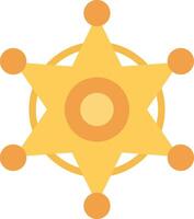 Sheriff Badge Icon Design vector