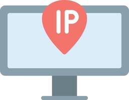 Ip address location icon vector