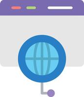 A globe icon with a microphone and a microphone vector