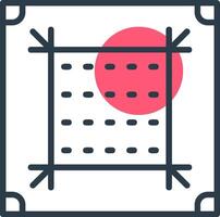 Dots Per Inch Line with small circle background vector
