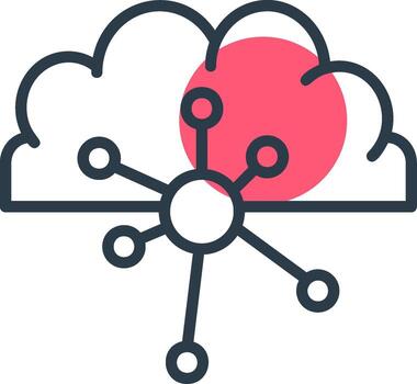 mapa mental línea con pequeño circulo antecedentes vector