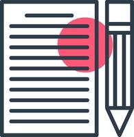 Contract Line with small circle background vector