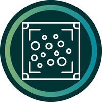 Heat Maps Line with small circle background vector