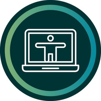 accesibilidad línea con pequeño circulo antecedentes vector