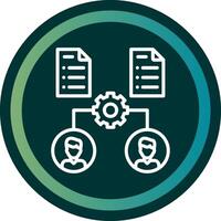 Onboarding Line with small circle background vector