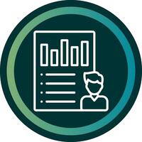 User Scenarios Line with small circle background vector