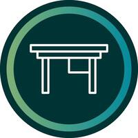 Desk Line with small circle background vector