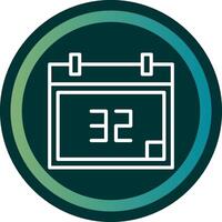 Calendar Line with small circle background vector