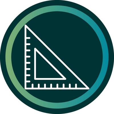 Triangular Ruler Line with small circle background