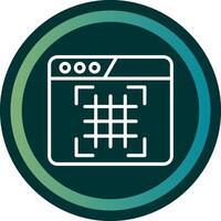 Grid Line with small circle background vector