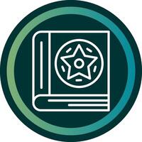 Spellbook Line with small circle background vector