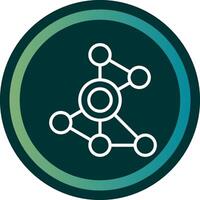 Network Line with small circle background vector