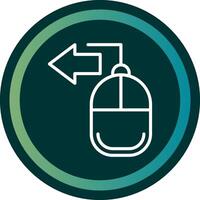 Mouse Line with small circle background vector