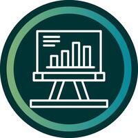 Presentation Line with small circle background vector
