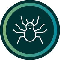 Spider Line with small circle background vector