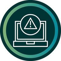 Error Line with small circle background vector