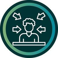 Notoriety Line with small circle background vector