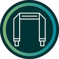 Camera Strap Line with small circle background vector