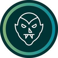 Dracula Line with small circle background vector