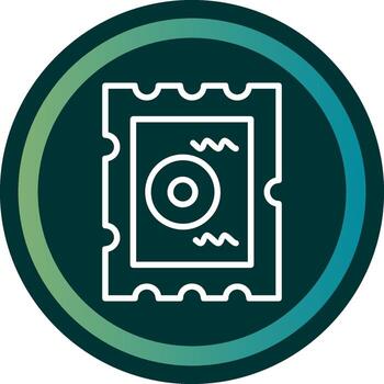 chip línea con pequeño circulo antecedentes vector