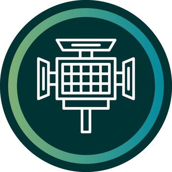 LED cámara línea con pequeño circulo antecedentes vector