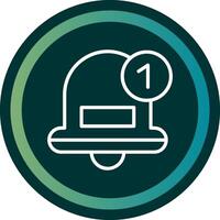 Notification Line with small circle background vector