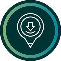 Placeholder Line with small circle background vector