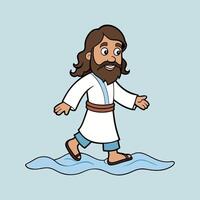 Whimsical Jesus Clipart A Gentle Collection of Christian Illustrations vector