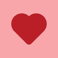 red hearts tossed on background. Simple cute Valentines day background vector